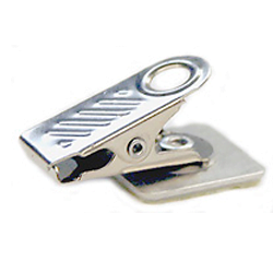 Self-Adhesive Swivel Bulldog Clip Fasteners | Name At A Glance