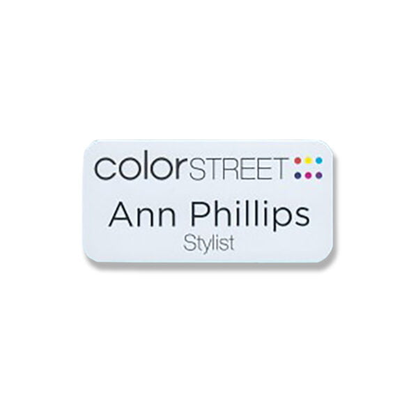 Color Street Name Tags with Names & Titles