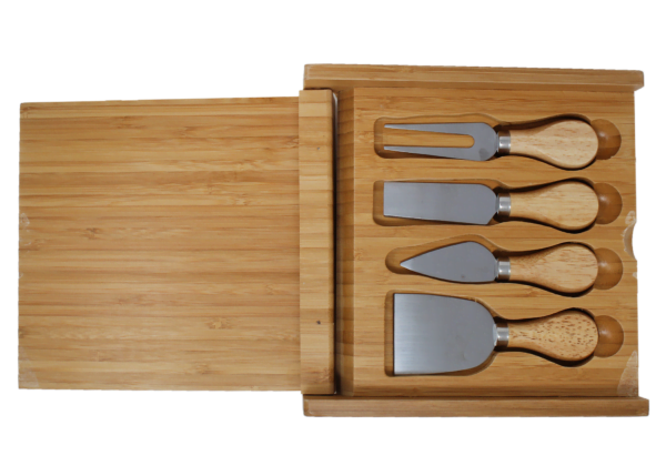 Custom Cheese Cutter in Box with 4 Utensils