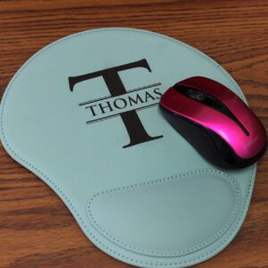 Custom Mouse Pad Comes in 4 Colors - Turquoise, Pink, Black, Brown
