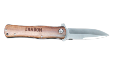 Personalized Pocket Knife  1-1/4 x 4-1/2