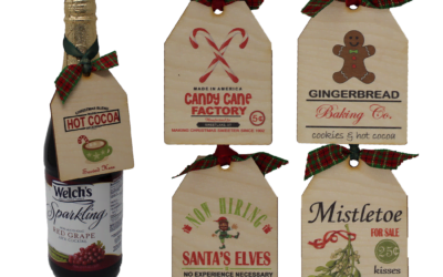 Premium Wooden Christmas Ornament Tags