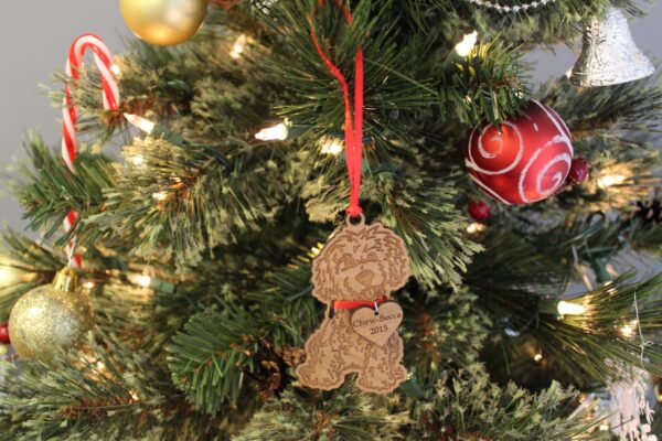 Personalized Wooden Dog Ornaments Pick from 9 Different Breeds - Image 4