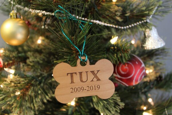 Personalize Wooden Bone Ornament - Image 3