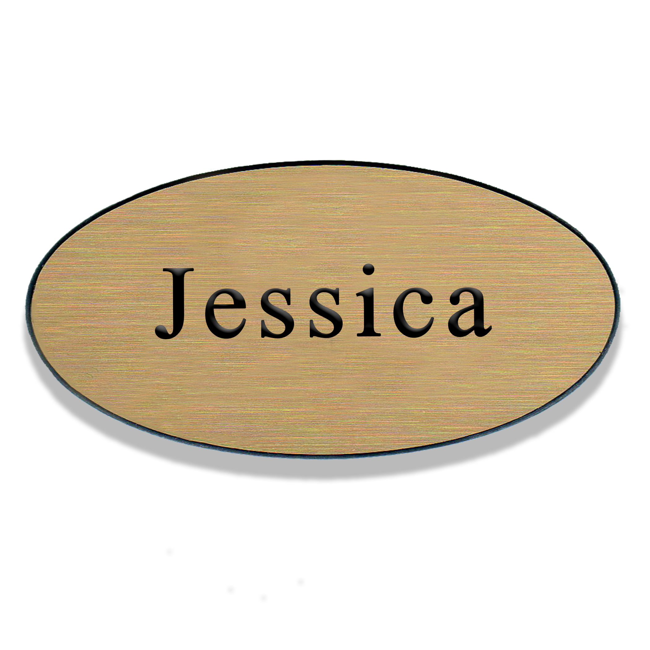 Oval Shaped Restaurant Name Tags