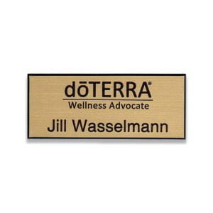 doTERRA Wellness Advocate with Name (gold)