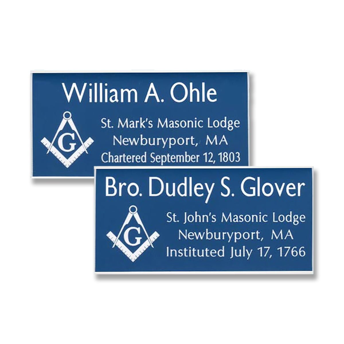 Masonic Lodge Name Tags