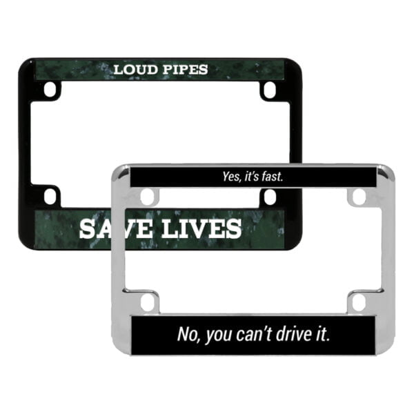 Custom Motorcycle License Plate Frame