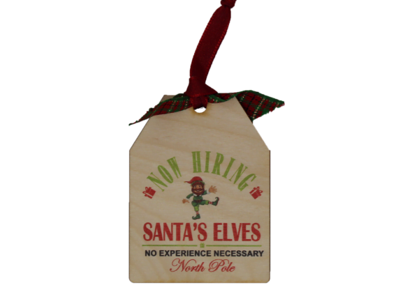 Premium Wooden Christmas Ornament Tags - Image 8