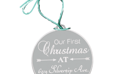Personalize Acrylic Ornament – Our First Christmas