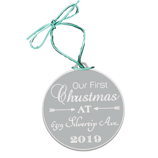 Personalize Acrylic Ornament - Our First Christmas