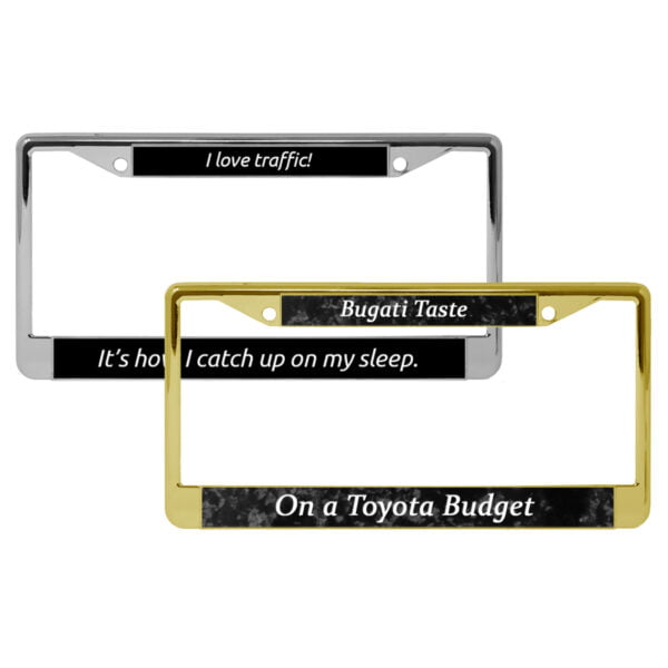 Standard Customized License Plate Frames