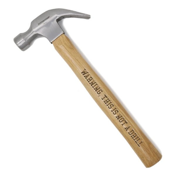 Personalized 16oz Hardwood Handle Steel Head Claw Hammer - Image 7