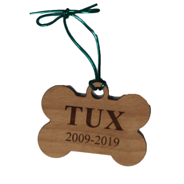 Personalize Wooden Bone Ornament - Image 4