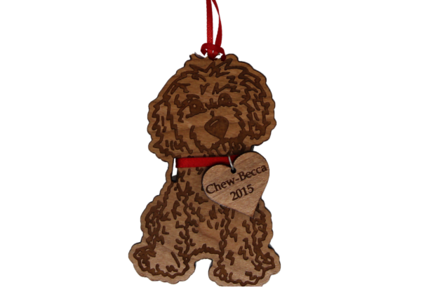 Personalized Wooden Dog Ornaments Pick from 9 Different Breeds - Image 5