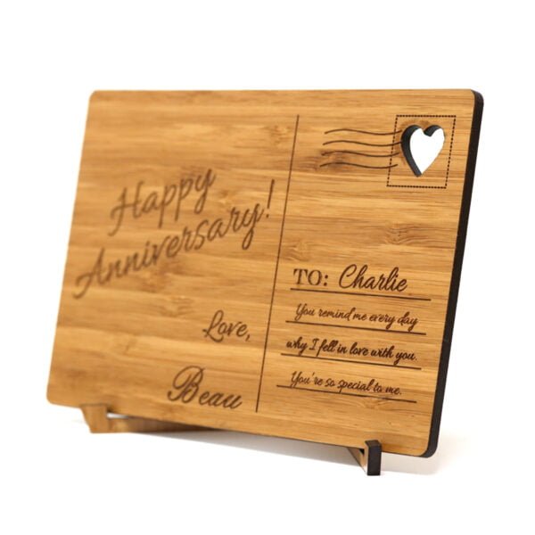 Personalized Wooden Postcards for Birthdays, Holidays, and Annviersaries - Image 5