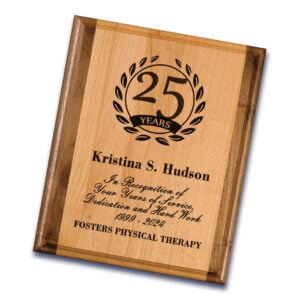 Years of Service Plaque