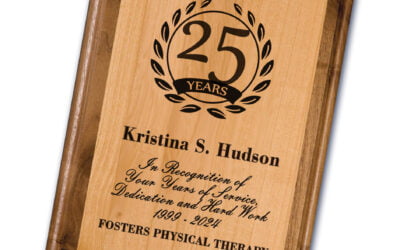 Years of Service Plaque