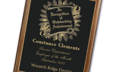 Engraved Plate Plaque