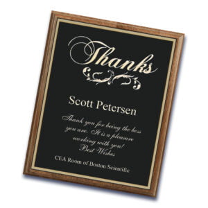 Thanks Plaque