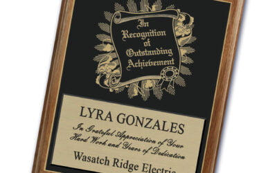 Engraved Plate with Info Plate Plaque