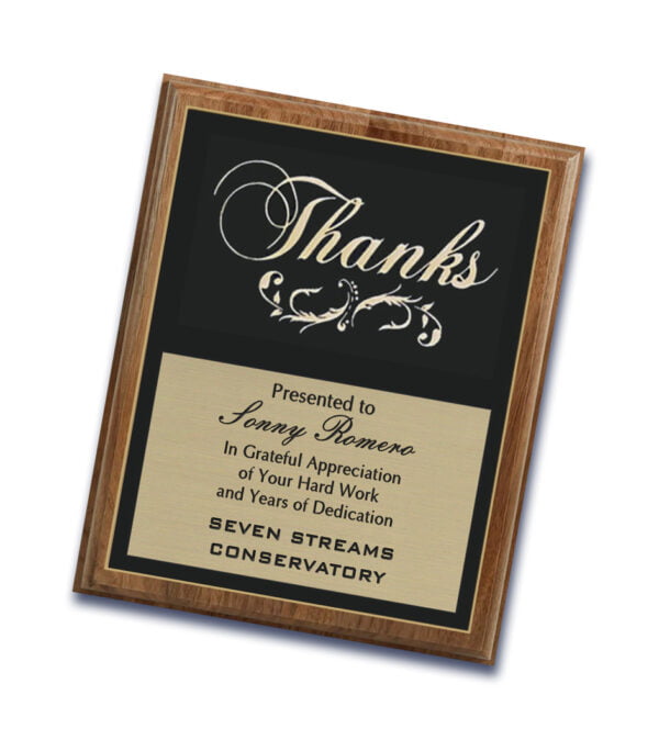 Thanks Plaque - Image 3