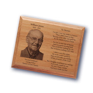 Engraved Photo Plaque
