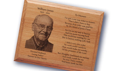 Engraved Photo Plaque