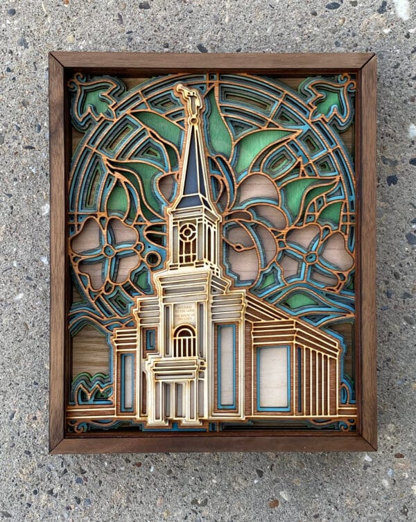 Wooden Temple Plaques