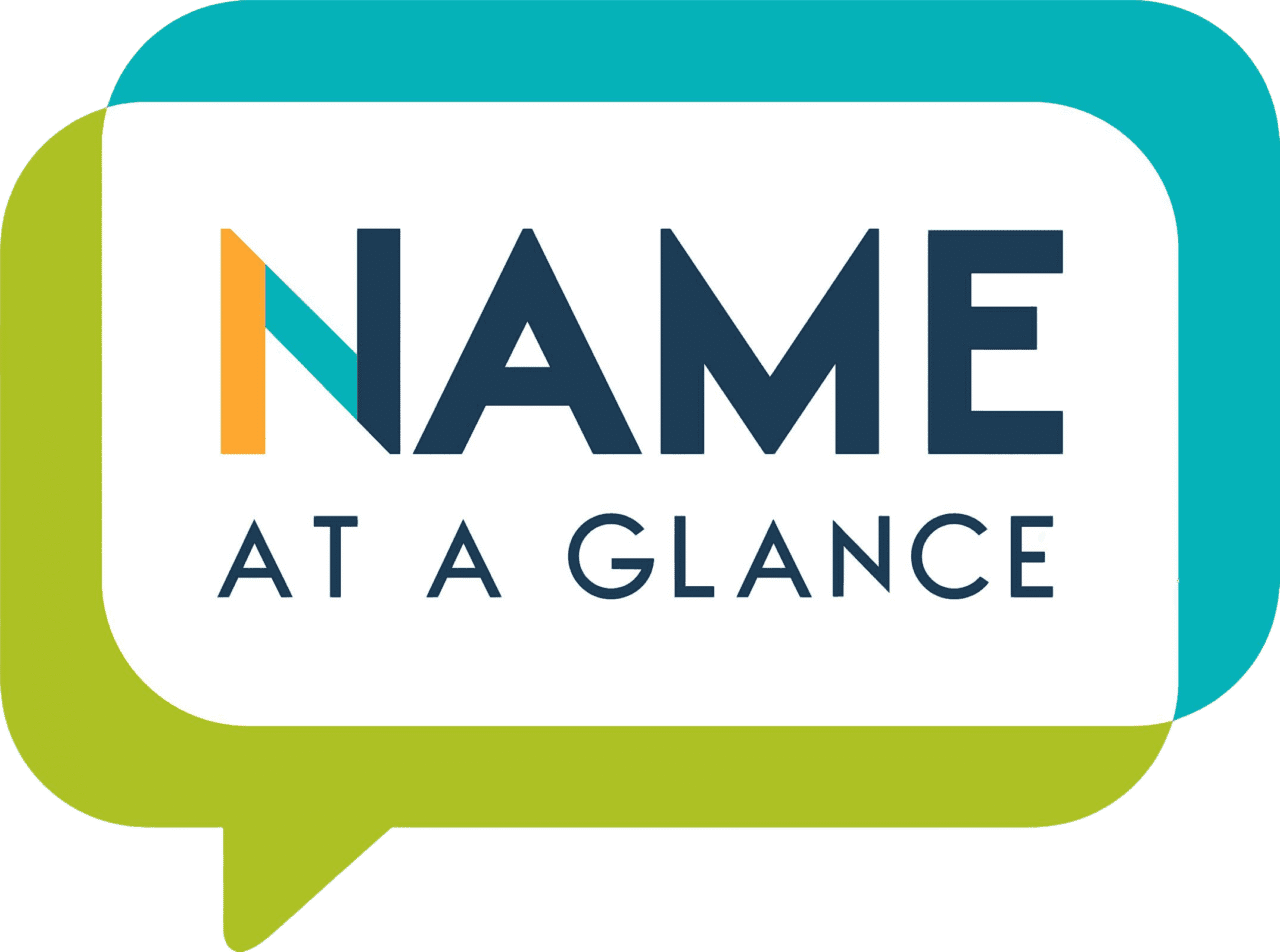 Customizable name at a glance