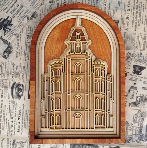 Wooden Pioneer Temple Plaques - Image 2