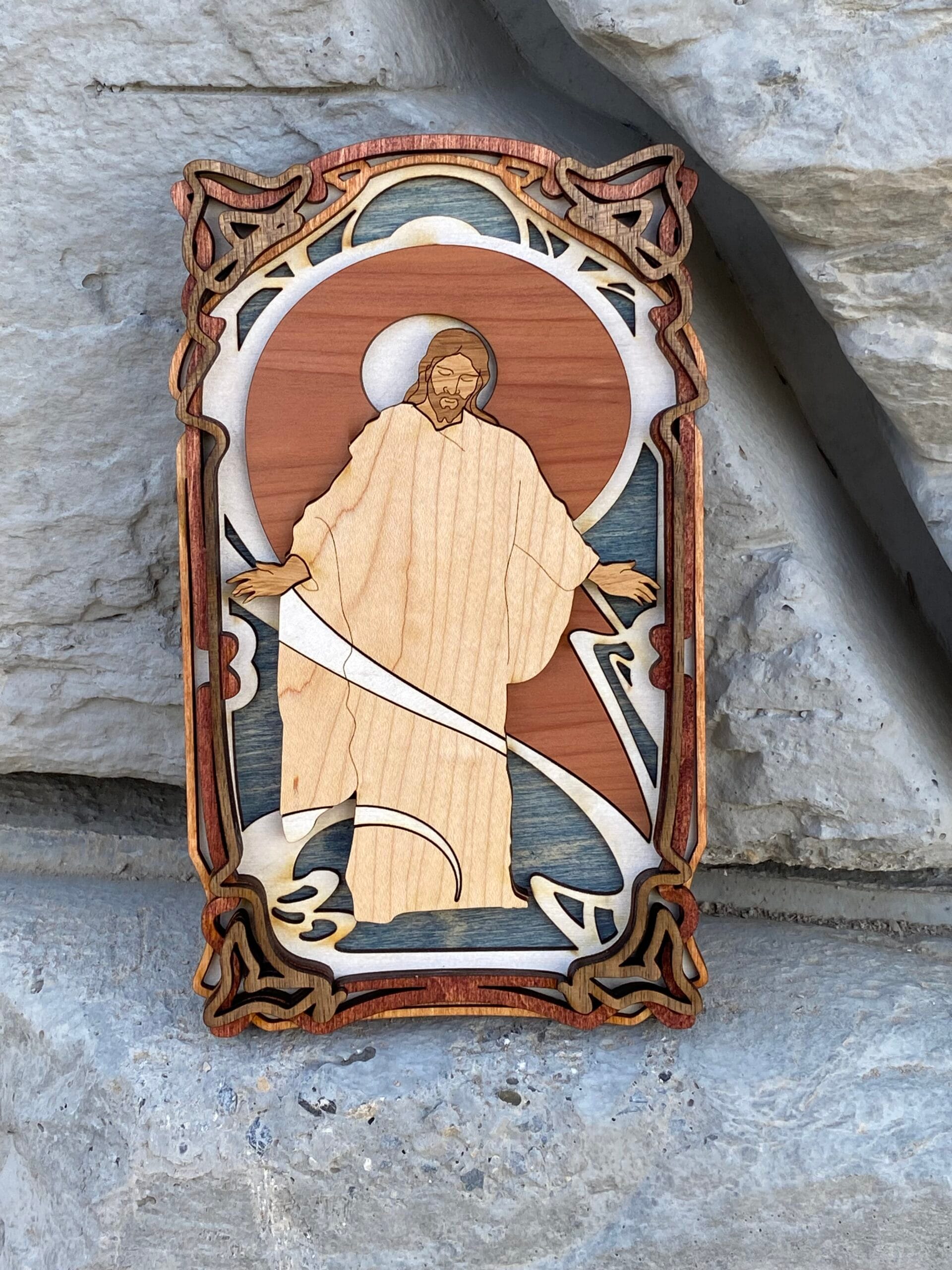 Wooden Christus Plaques and Wall Art - Nouveau Christus