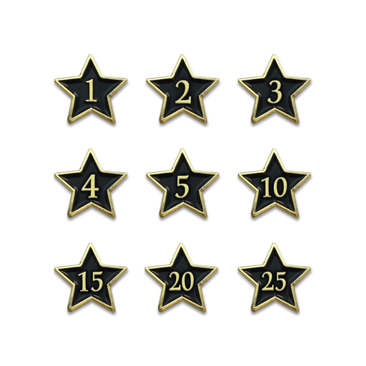 Employee Recognition Years of Service Stars